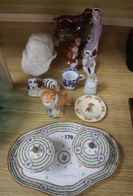 A collection of Beswick, French dressing set and mixed ceramics